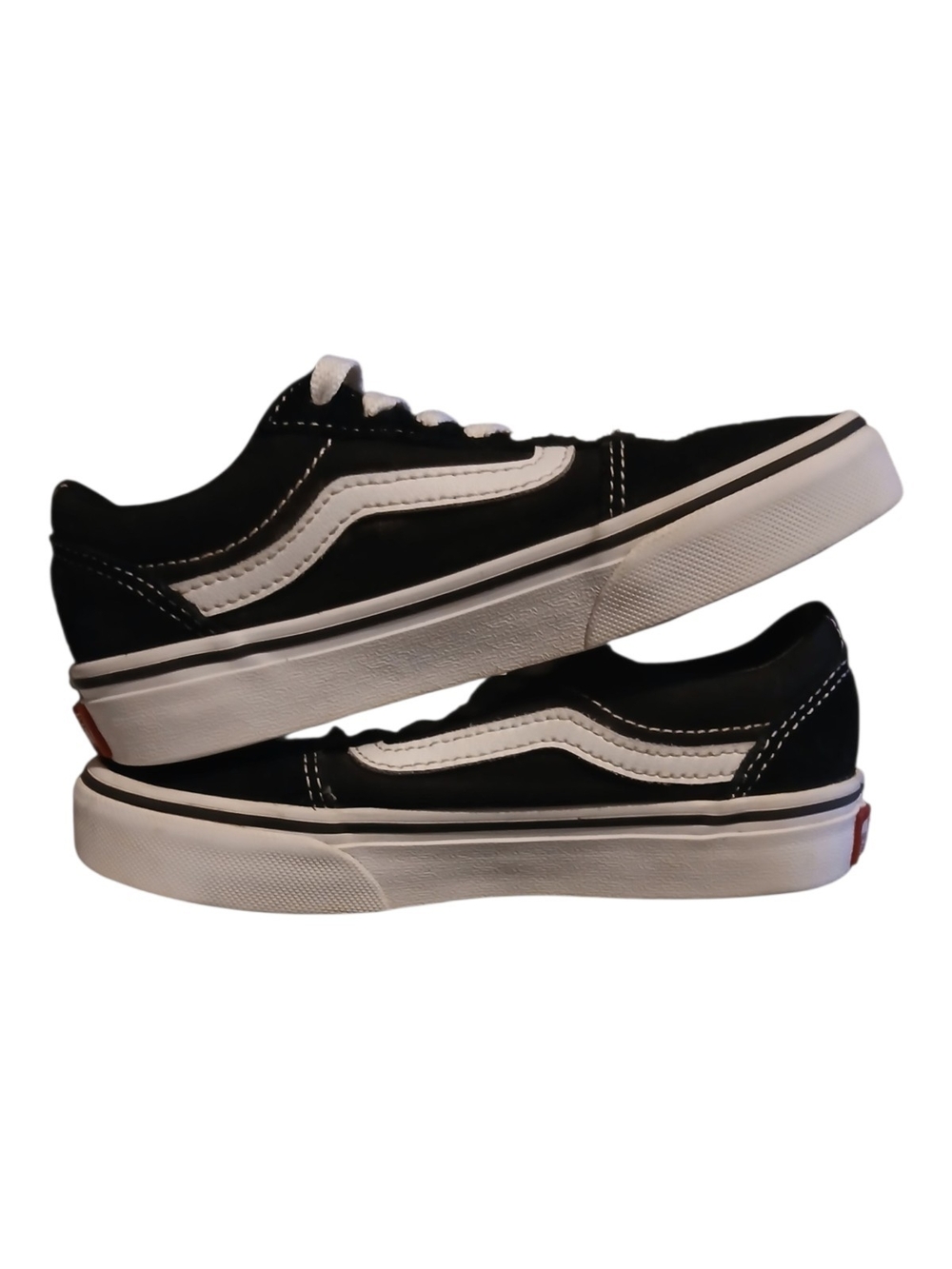 Vans Kids Old Skool Black White Low Top Sneakers Size 13 Youth